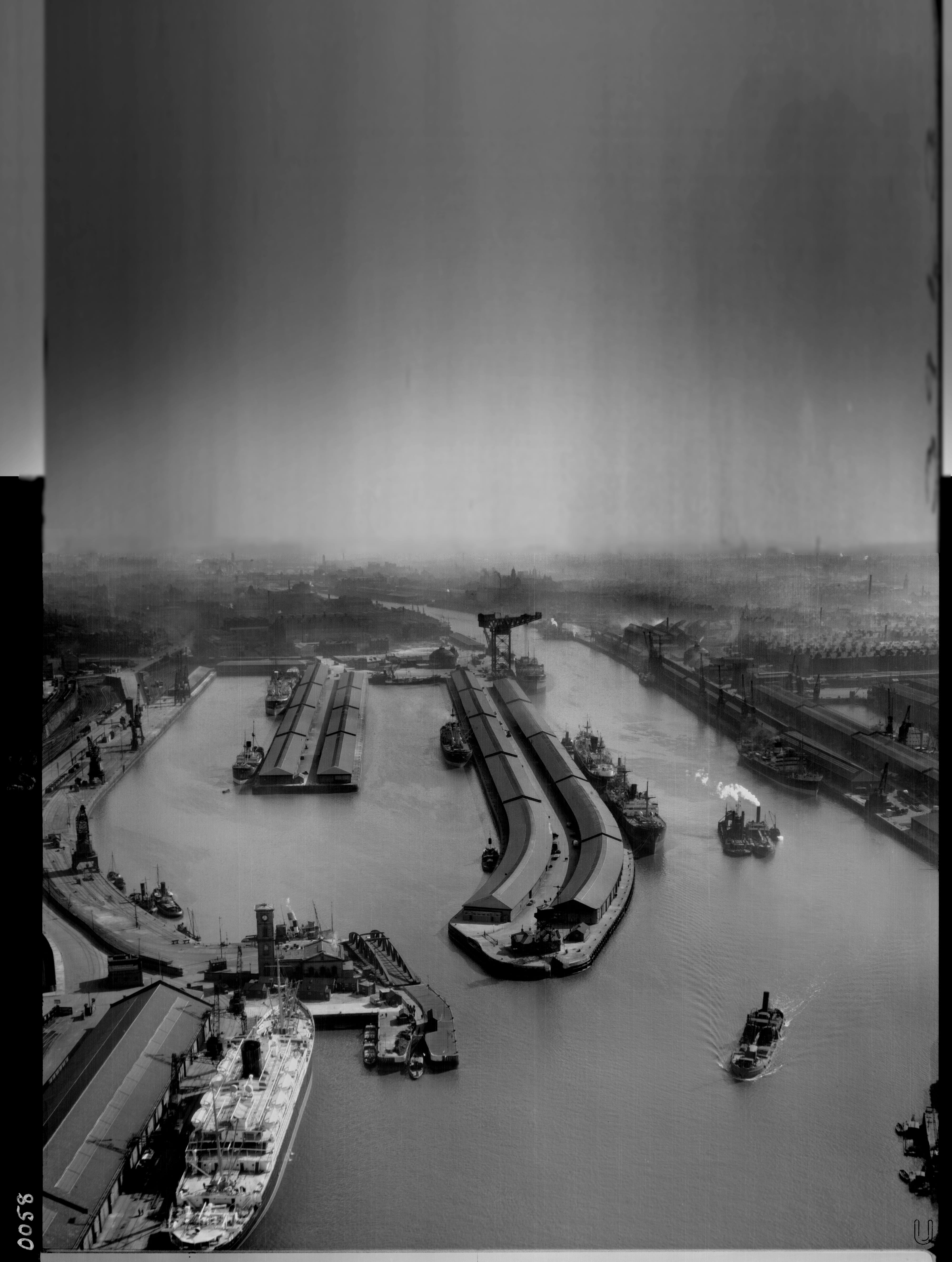 The Queens Dock, Glasgow - historic image