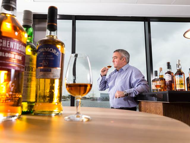Distillery Manager tasting a whiskey